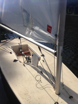 Laser in water rigged