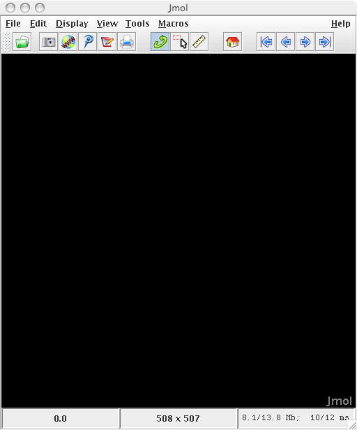 Initial view on openning Jmol